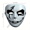 -Painted Gothic Mask with Black Graffiti Art - Durable PVC Plastic Costume