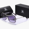 Mepanda Unisex Integrated Metal Stylish Hip-Hop Glasses