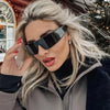 Women's Dual-Use Hair Tie & Fashion Glasses Glasses - Stylish Rectangular Fashion Eyewear with Decorative Lens, Versatile Hair Accessory