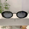 Oval Frame Glasses - Metallic Arms, Polycarbonate Lenses