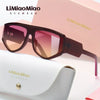 Y2K-Inspired Multicolor Fashion Glasses with Stylish Frame - Durable Polycarbonate, Decorative Lenses, Includes Case & Cloth