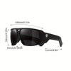 KDEAM Outdoor Sports fashion, Polarized Lens, Metal Hinge, 3D Brand Logo, Large Frame
