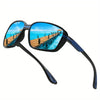 Polarized Sports Glasses, Square Frame, TAC Lens, PC Frame, Anti-Fog Cloth