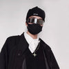 Decorative Glasses with a Cyberpunk Futuristic Tech Feel, Integrated Eyewear for Disco and Bar Parties