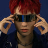 Decorative Glasses with a Cyberpunk Futuristic Tech Feel, Integrated Eyewear for Disco and Bar Parties