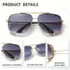 WIMN Fashion Cool Glasses, Stainless Steel Frame Double Bridge Design