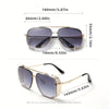 WIMN Fashion Cool Glasses, Stainless Steel Frame Double Bridge Design