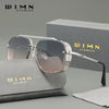 WIMN Fashion Cool Glasses, Stainless Steel Frame Double Bridge Design