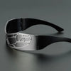 Punk Style Y2K Fashion Glasses with Mesh Design, Trendy Full-Rim Frame & Black Tinted Lenses