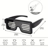 ED Glowing Glasses USB Rechargeable Light Up Glasses with Flashing Neon 11 Patterns Luminous Glasses