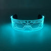 Cyberpunk Neon Glasses - 7-Color LED Light-Up