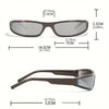 Retro Glasses for Him - Narrow Frame, Metal Hinges, Polycarbonate Lenses