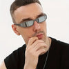 Retro Glasses for Him - Narrow Frame, Metal Hinges, Polycarbonate Lenses