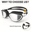 WHALE Professional Anti-Fog Swimming Goggles