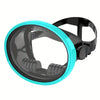 Oval Snorkel Mask Spearfishing Mask Classic Retro-Style Panoramic Wide View Snorkeling Swimming Goggles Tempered Glass Lens for Adults