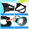 Oval Snorkel Mask Spearfishing Mask Classic Retro-Style Panoramic Wide View Snorkeling Swimming Goggles Tempered Glass Lens for Adults