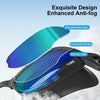 Anti-Fog Swimming Goggles for Adults - Waterproof UV Protection & Adjustable Straps, Large Lens