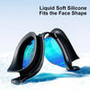 Anti-Fog Swimming Goggles for Adults - Waterproof UV Protection & Adjustable Straps, Large Lens