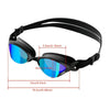 Anti-Fog Swimming Goggles for Adults - Waterproof UV Protection & Adjustable Straps, Large Lens