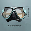 Adult large frame snorkeling mask, fishing and hunting snorkeling mask, high-definition tempered glass lenses, soft silicone skirt edge snorkeling mask, nose protection integrated goggles