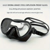 Professional snorkeling masks, adult small face snorkeling anti fog tempered glass lenses