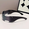Retro Y2K Fashion Glasses - Black Metal Frame with Clear Lenses, Lightweight