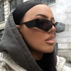 Retro Street Fashion Glasses, Semi-rimless, PC Polycarbonate Lens, Metal Frame, Y2K Style