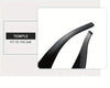 Futuristic Cyberpunk Large-Frame Fashion Glasses - Red Ribbed Design, Black Lenses