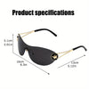 Semi-Frame Star-Shaped Fashion Glasses - Lightweight Trendy Design
