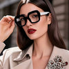 Gradient Reading Glasses for Women - Stylish +1.00 to +4.00 Magnification, Square Frame
