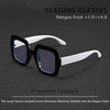 Gradient Reading Glasses for Women - Stylish +1.00 to +4.00 Magnification, Square Frame