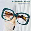 Vintage Elegant Square Frame Reading Glasses for Women with Unique Temple Design, Combining Style and Trendiness, Suitable for +100° to -400°