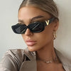 Chic Cat Eye Fashion Glasses for Women - Luxury V-Letter Design, Anti-Glare Lens, Lightweight PC Frame