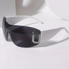Oversized, Frameless Y2K Glasses