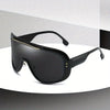 Large One-Piece Fashion Glasses, Oversized PC Frame & Lens, Full Rim