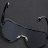 Large One-Piece Fashion Glasses, Oversized PC Frame & Lens, Full Rim